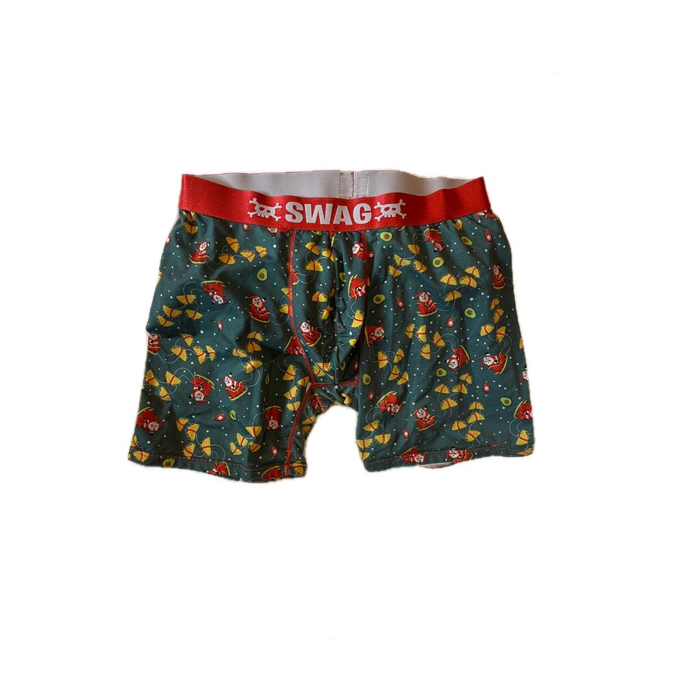 SWAG Santa and Tacos Compression Shorts Mens XXL
